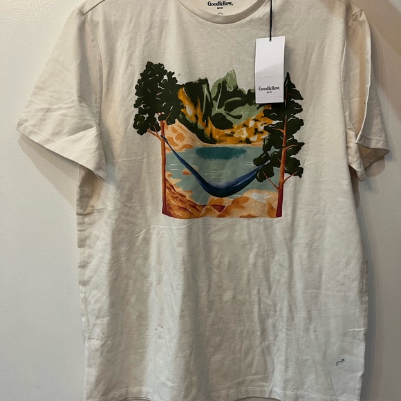 Goodfellow white/biege short sleeve t-shirt!!!ππ - Picture 2 of 3